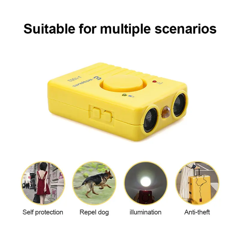 

Original Ultrasonic Dog repeller Powerful Dog Repellent Sonic Deterrent Pet Chaser Super Powerful Rechargeable With