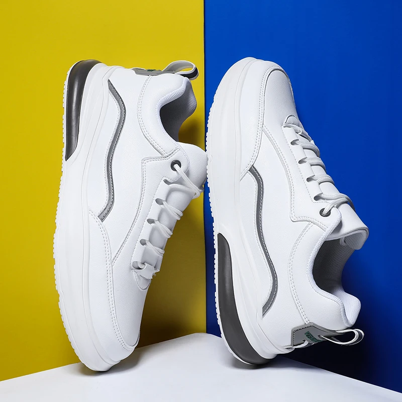 VastWave/Мужские Блестящие Кроссовки из микрофибры на плоской подошве со шнуровкой