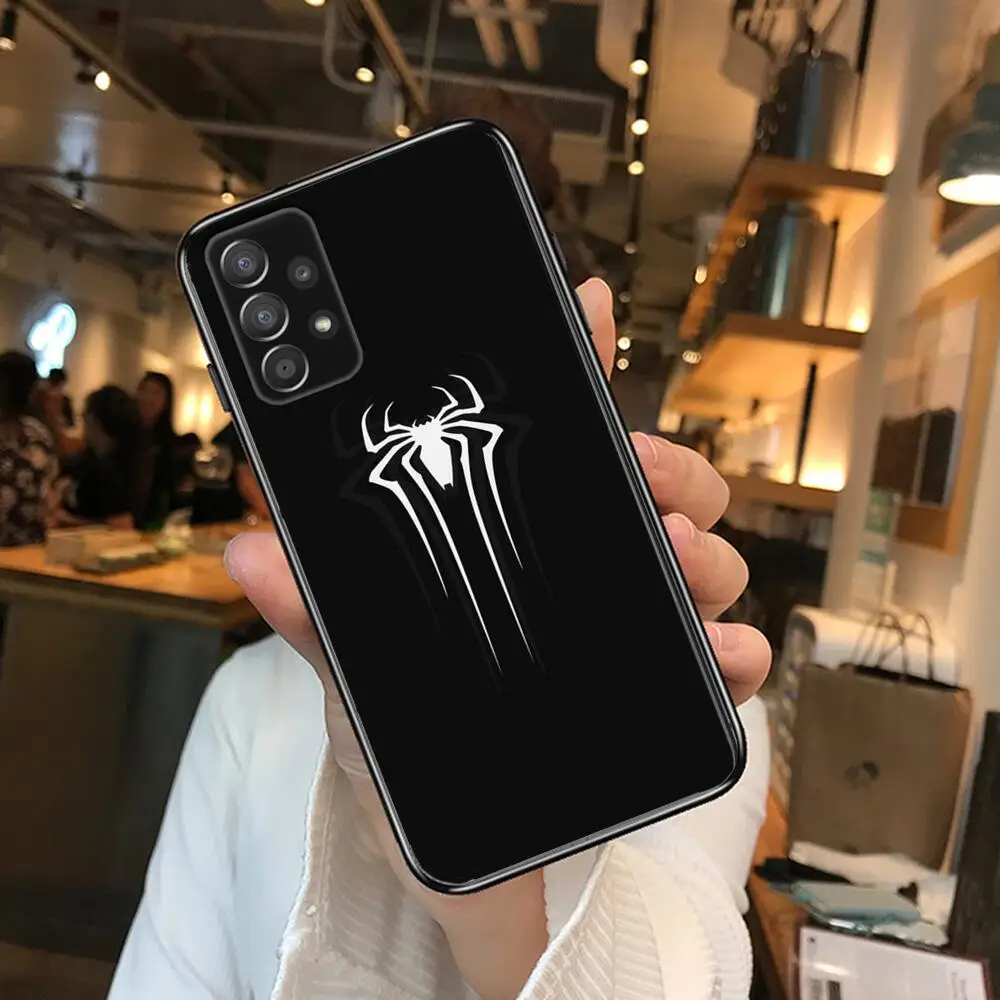 Special Offer Marvel sign 5G samsung a51 case samsung galaxi A20E A32 A40 A50 A60 A70S A71 A90 samsung a52 case Black shell