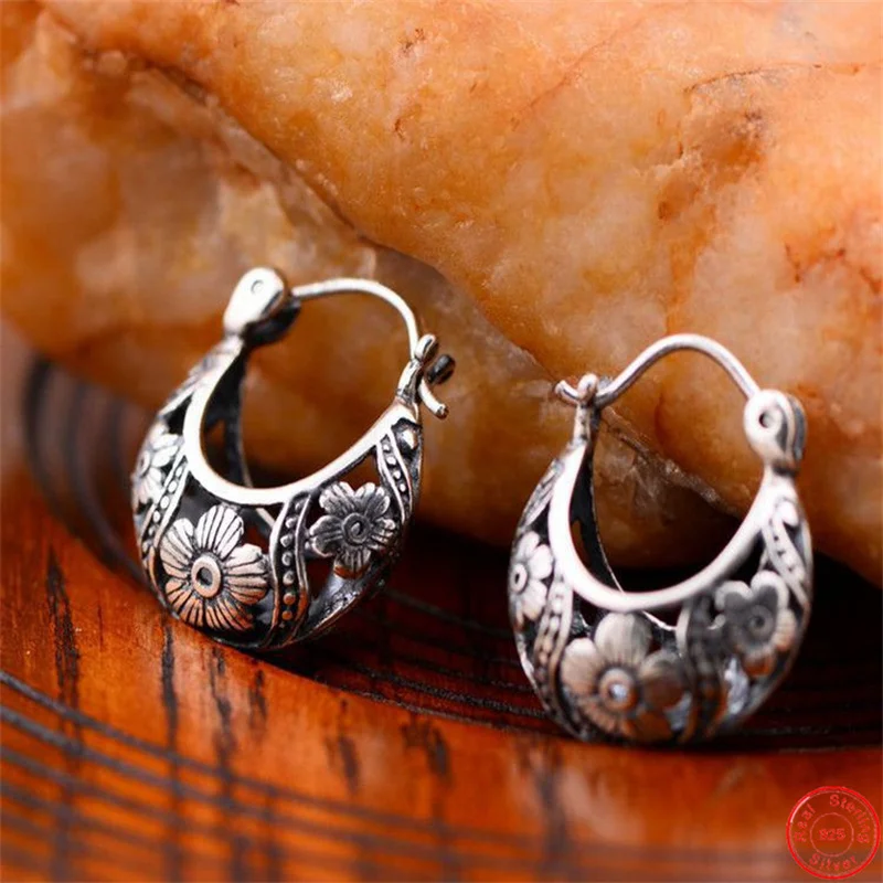 Женские серьги из серебра 925 пробы с вырезами|thai silver earrings|earrings sterlingearrings earring |