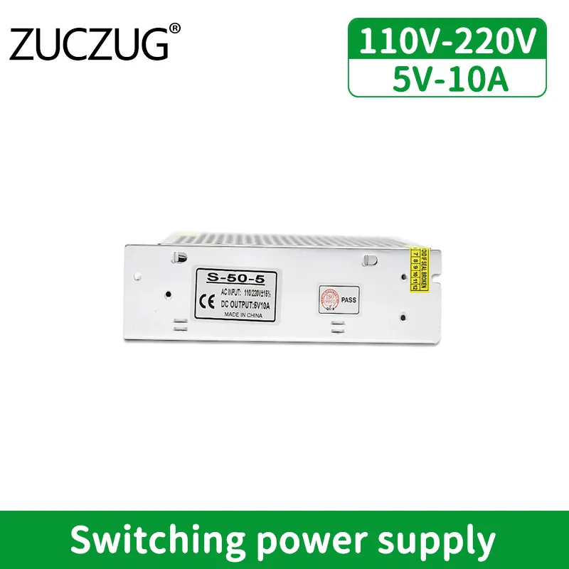 

DC 10A Dual Switching Power Supply 5V 10A Power Supply Transformer 220V To 110V 50w Power Supply Source Adapter for LED Strip