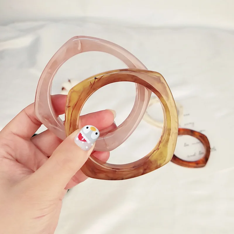 Новые корейские модные полимерные геометрические Четырехсторонние браслеты