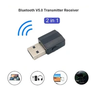 5 0 compatible transmitter receiver mini 3 5mm aux stereo wireless music adapter for car radio tv earphones