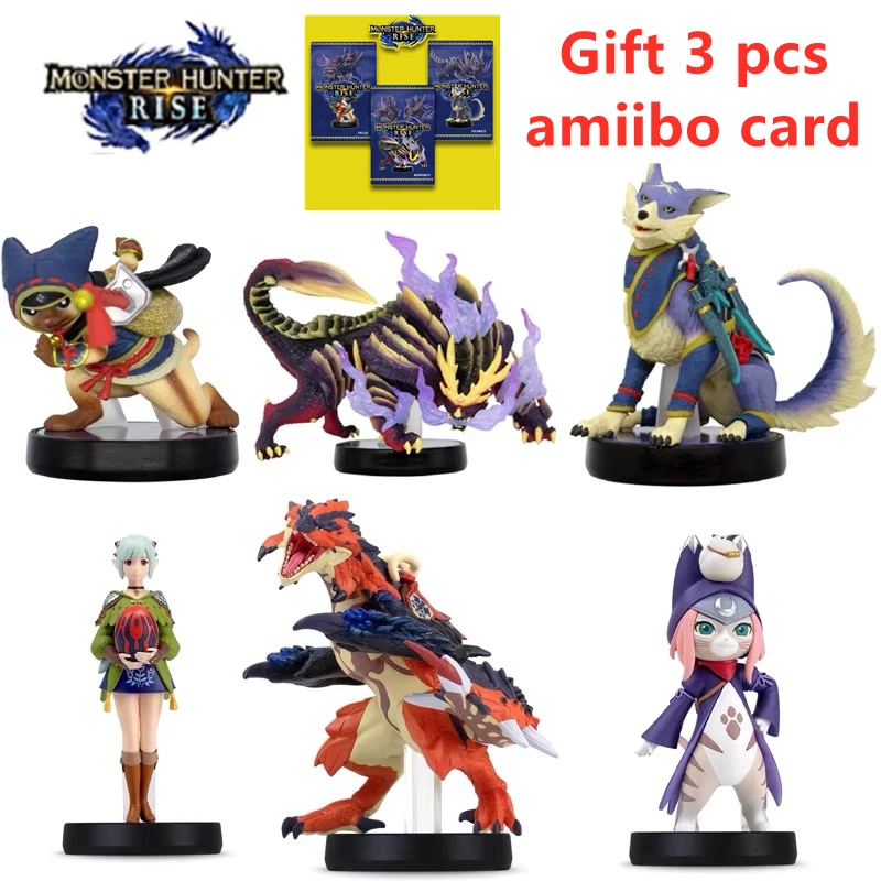 Фигурка охотника для Nintentd amiibo серии Monster Rise Magnamalo Palico Palamute 2021 выпуск 26 марта