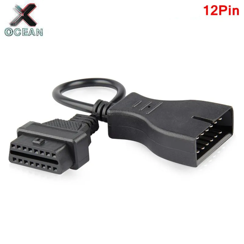 10 шт для GM12 OBD2 кабель с адаптером G M 12 Pin к ODB2 16Pin OBDII разъем OBD1 Авто диагностический