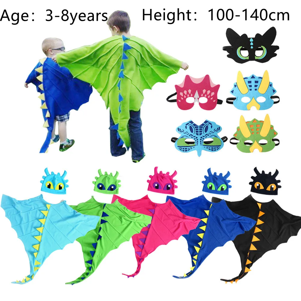 Костюм Дракона Kods с накидкой и шапкой костюм дракона без зубцов накидка аниме