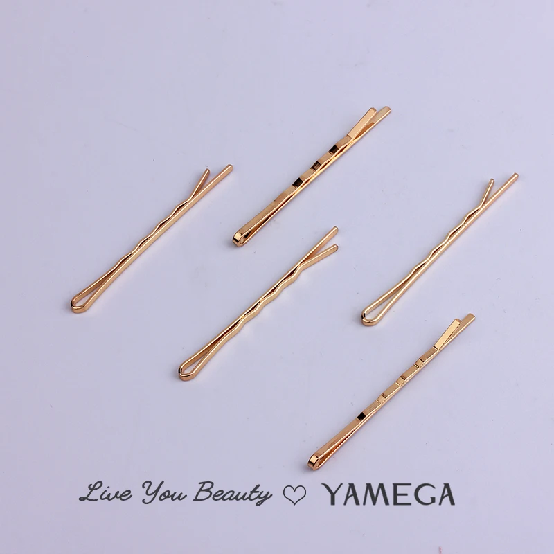 5Pcs/Lot Women Hair Clips Hairpins Gold Metal Waved Curly Barrettes Bobby Pins Hairgrip Headdress Hairclip Hair Accessores New