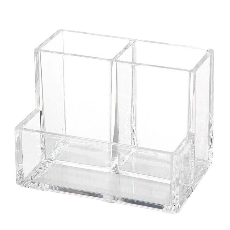 

Pen Stand Business Card Holder Acrylic Case for Desk Accessory Storage Business Card Holder Office Desktop Storage
