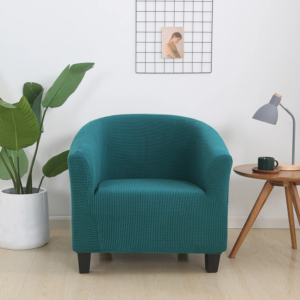 Полноразмерный эластичный плотный чехол для дивана из хлопка и льна с зернистой