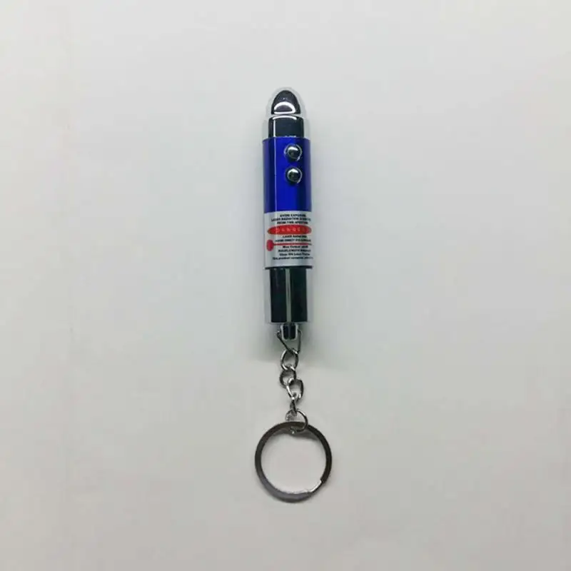 

Laser Pen 2-in-1 Electric Shock Entire Laser Light Toy Tricky Toy Keychain Dual Flashlight Color Random