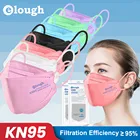 Elough FFP2 KN95 маска для лица черная маска для лица с рыбьей кожей FPP2 маска 10-100 шт. цветная тушь ffpp3 4-слойная маска корейские взрослые