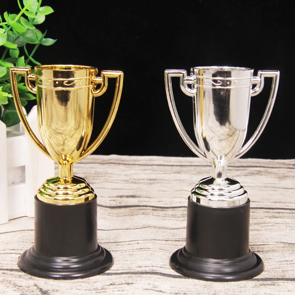 16pcs Mini Award Trophy Cup Shaped Creative Plastic Trophies Reward Prizes Students Sports Competition Celebrations | Спорт и