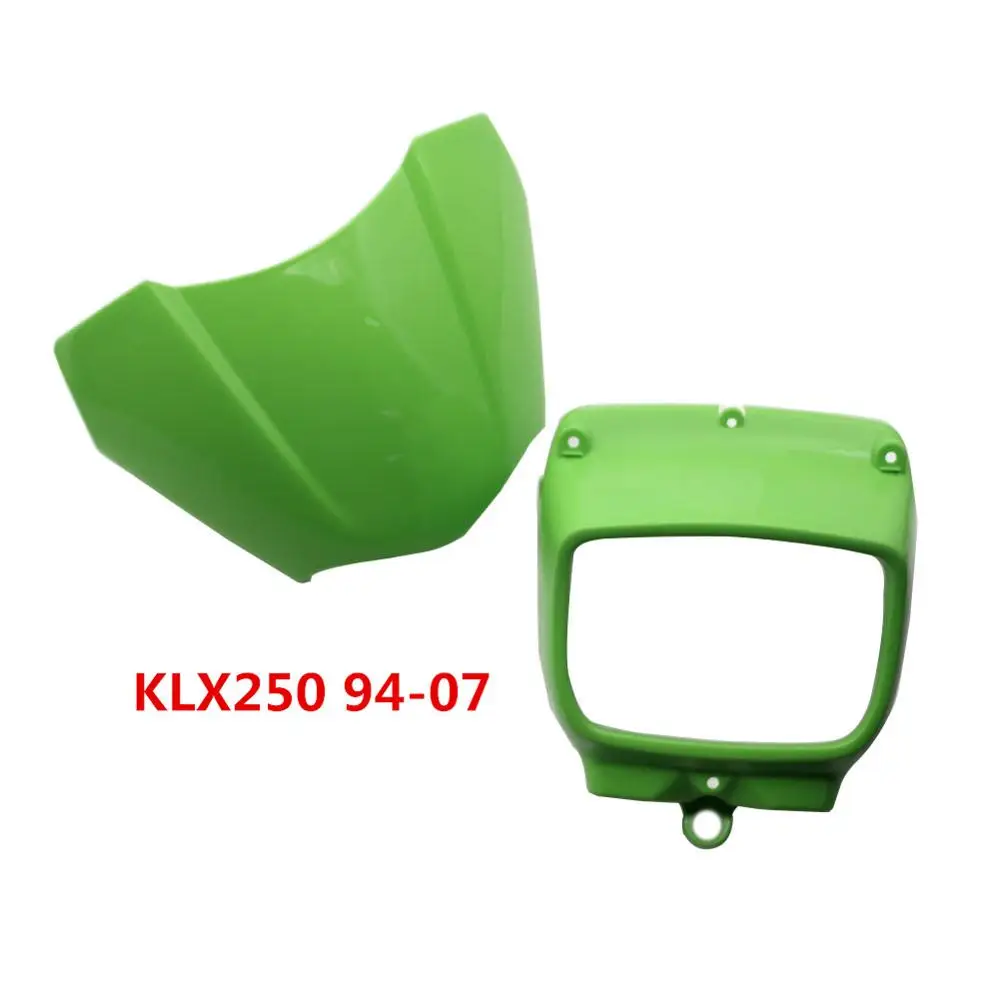 KLX250 94-07 KLX250 KLX300 для Kawasaki боковая крышка топливного бака и крышка передней фары и задняя боковая панель и стойка и переднее/заднее крыло KLX 250 - Цвет: KLX250 94-07
