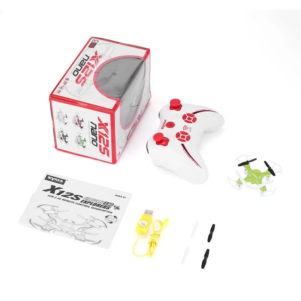 Syma X12 Mini 6 осевой гироскоп 4CH RC Мини Квадрокоптер 2 4 ГГц дистанционное
