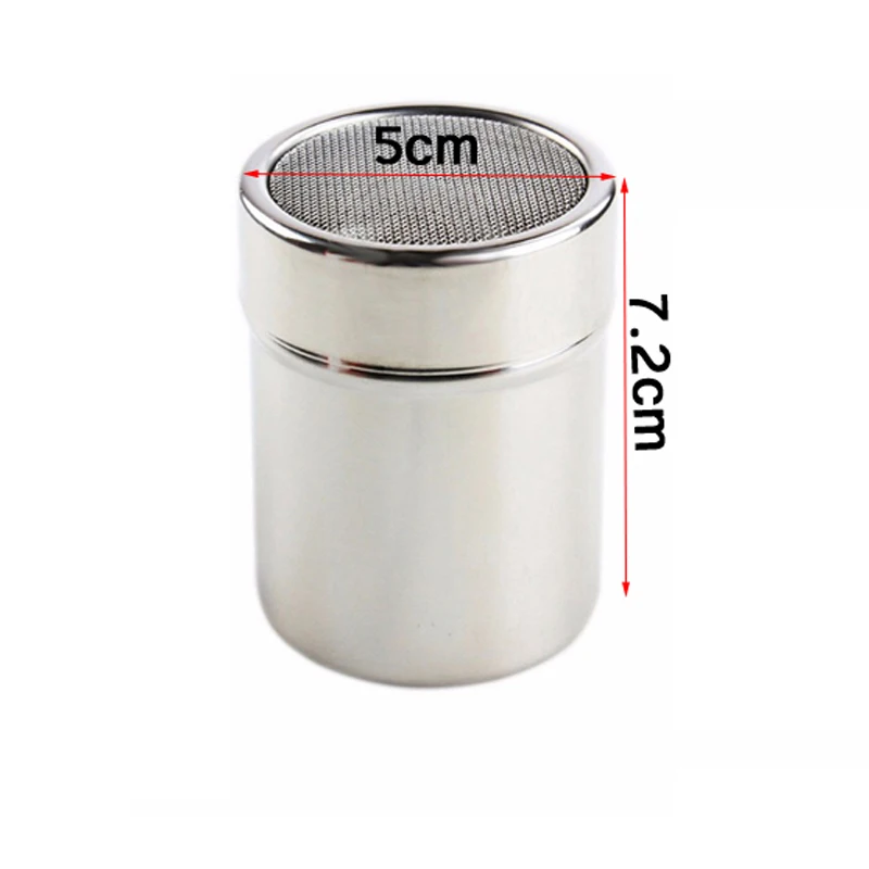 Нержавеющая сталь мукопросеиватель сахарная пудра сетка сита земснаряд с