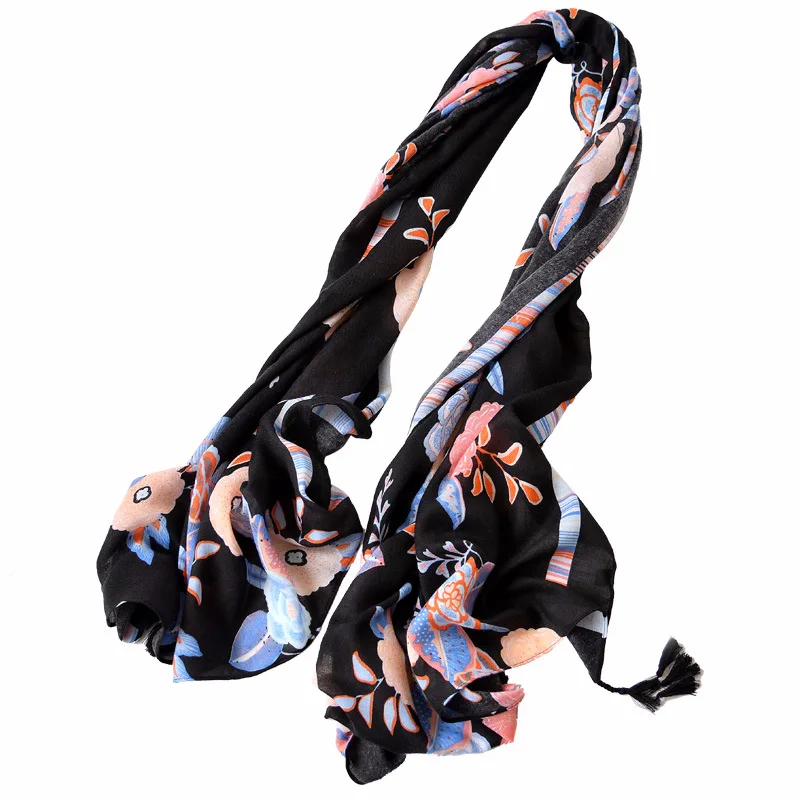 

xia printed cotton and linen joker hang must scarf silk scarves seaside tourism is prevented bask in cape female 2310