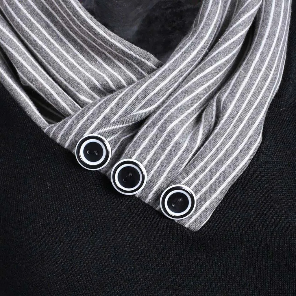 

Women Blouse Plus Size Striped Print V-Neck Button Long Sleeve Tshirt Casual Female Tunic Shirt Tops Womens Blouses blusas