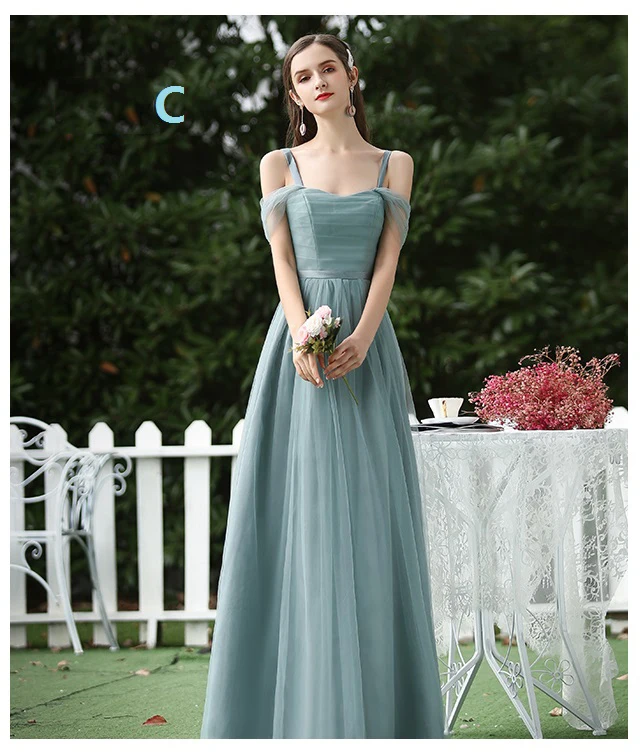 Платье подружки невесты из тюля трапециевидной формы элегантное платье для