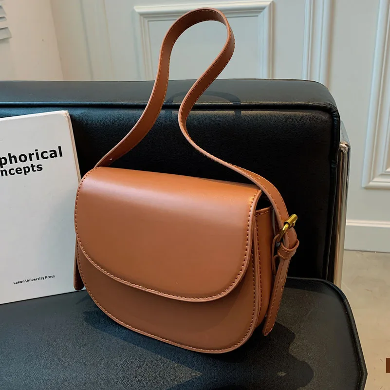 

Retro Bag Autumn 2021new Fashion Lady Luxury High Quality Simple All-match Messenger Bag Single Shoulder Armpit Small Square Bag