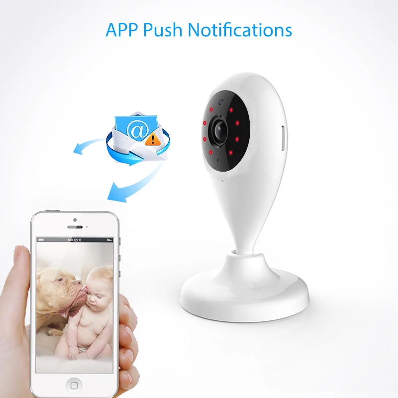 Wi Fi ip камера HD 720P Беспроводная сетевая наблюдения Smart Life APP уведомление Совместимо