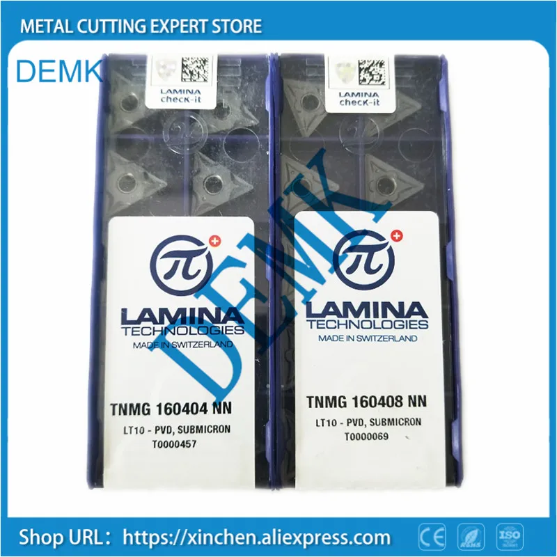 

100% Оригинальный TNMG160404 TNMG160408 NN LT10 LAMINA токарный станок с ЧПУ, твердосплавные лезвия с ЧПУ, 10 шт.