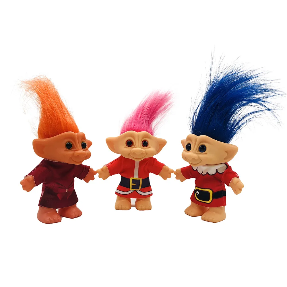 Рождественский костюм Тролль кукла Хэллоуин ностальгическая эмалированная