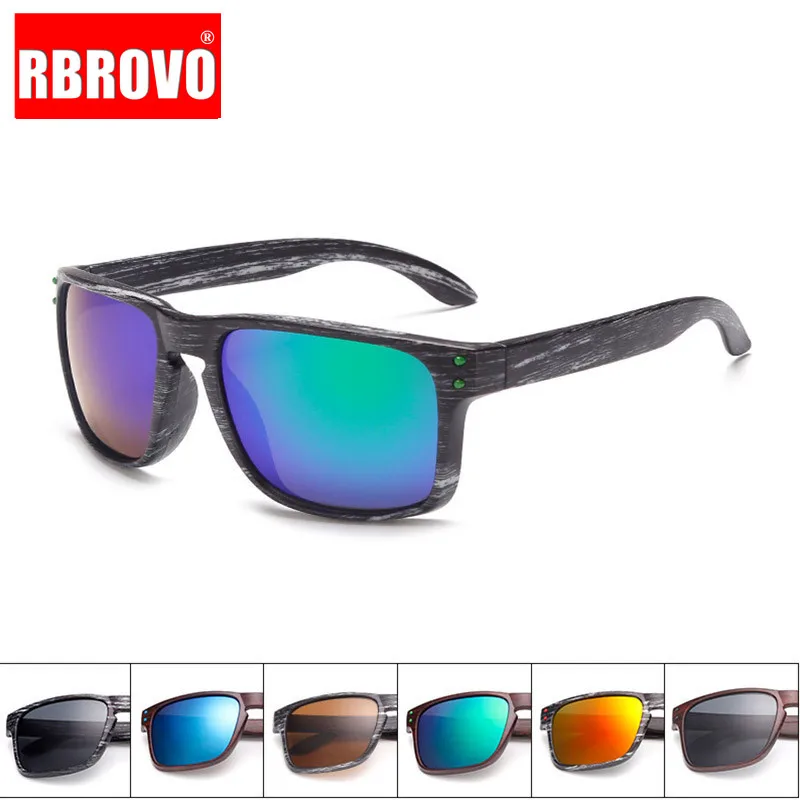 RBROVO Винтажные Солнцезащитные очки с имитацией древесины женские брендовые