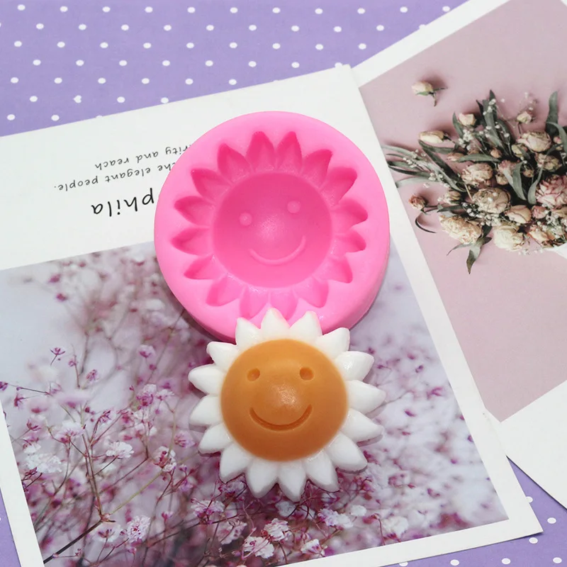 

Sun flower totem silicone mold soap mould handmade soap making molds candle silicone mold resin clay mold