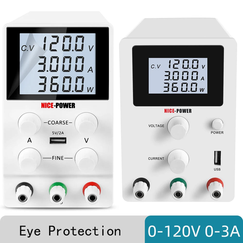 

Регулируемый лабораторный источник питания, защита глаз, постоянный ток, 4-цифровой дисплей, 120 В, 3 А, лабораторный регулятор напряжения, ста...