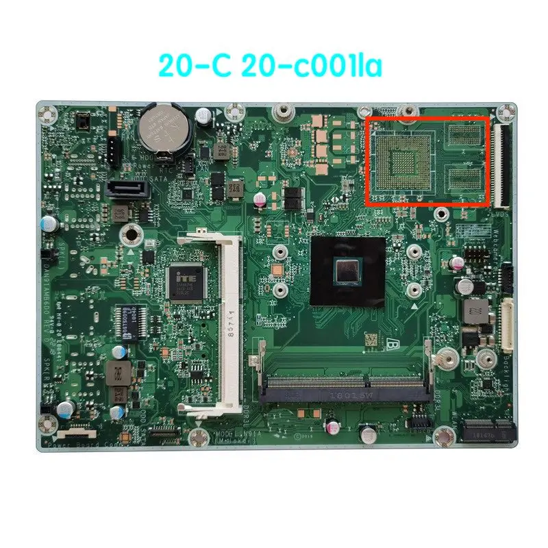 

Материнская плата, подходит для HP 20-C 20-c001la материнская плата AIO DAN91AMB6D0 844831-002 844831-001 844831-601, 100% протестирована, полностью работает