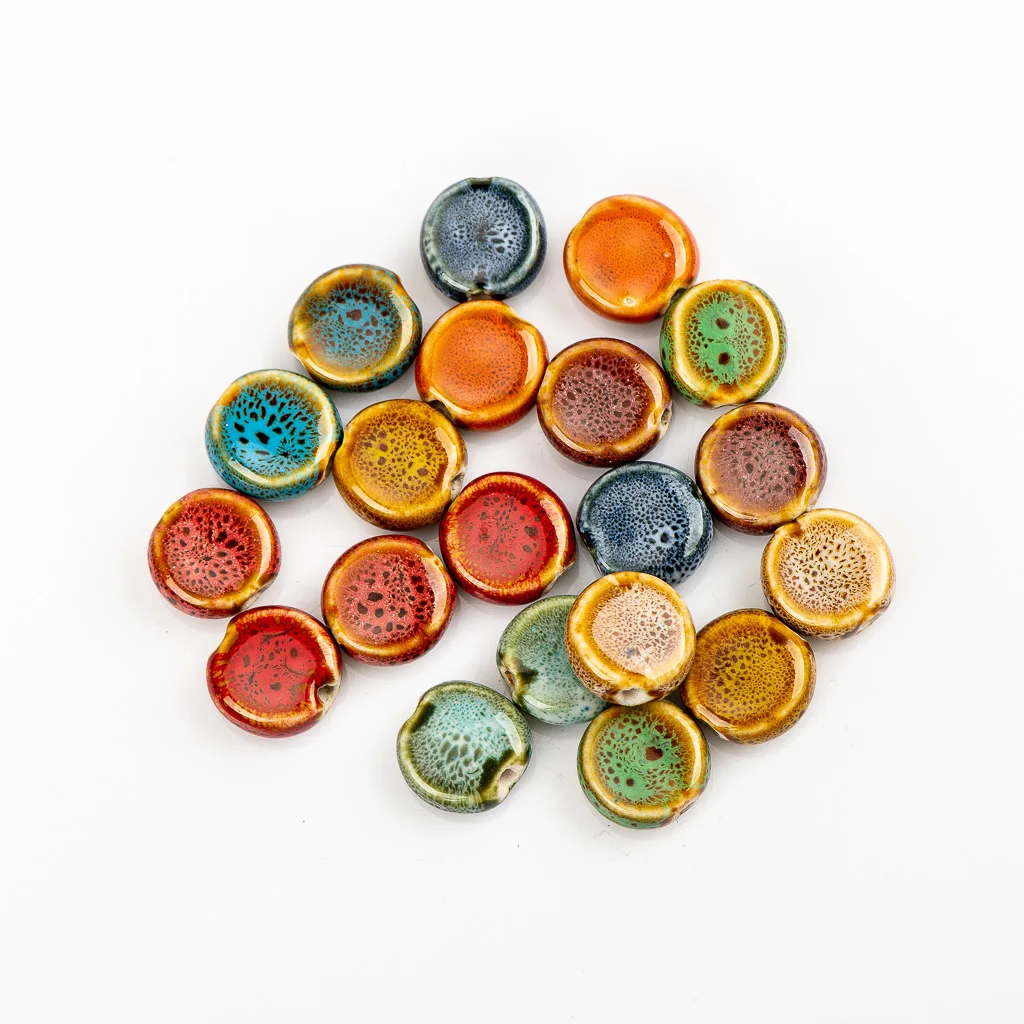 15 #20 шт круглые цветные китайские керамические бусины оптовая продажа s #