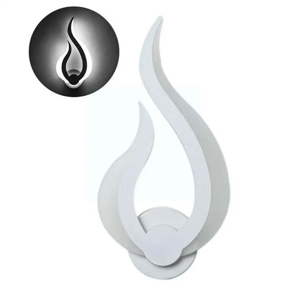 

LED Light Modern Wall Lamp Acrylic Sconce 10W AC90-260V Room Flame Hallway Living Art Bedroom Shape Indoor Decoration V1U6