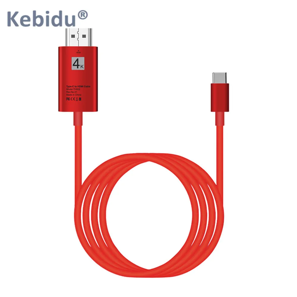 Кабель-адаптер HDTV с USB C на HDMI 4K кабель 2 м типа для Lenovo ThinkPad X1 2018 MacBook Pro Samsung S8 S9 NOTE8 |