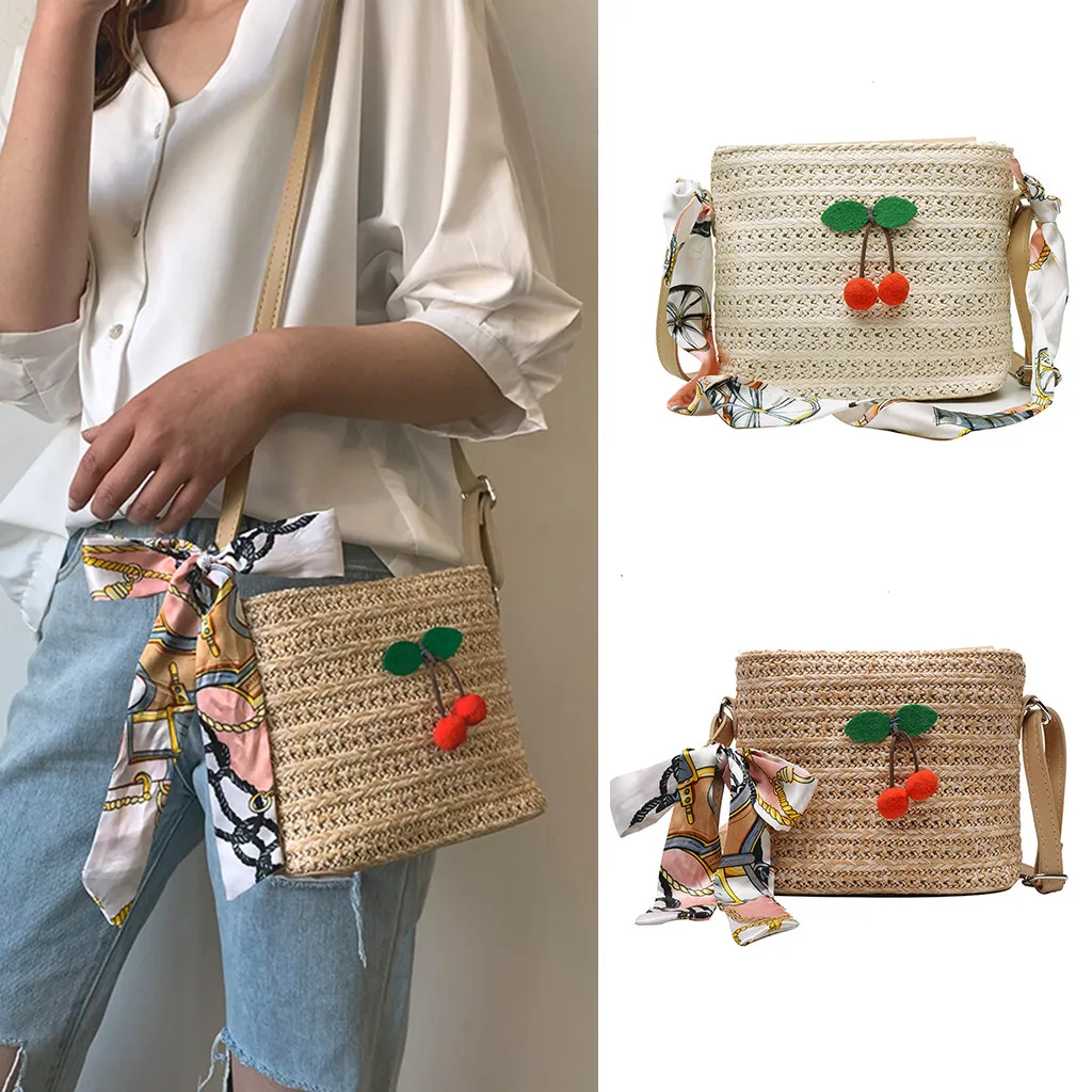 Женская сумка через плечо сумка-мессенджер с блестками шелковый шарф-ведро