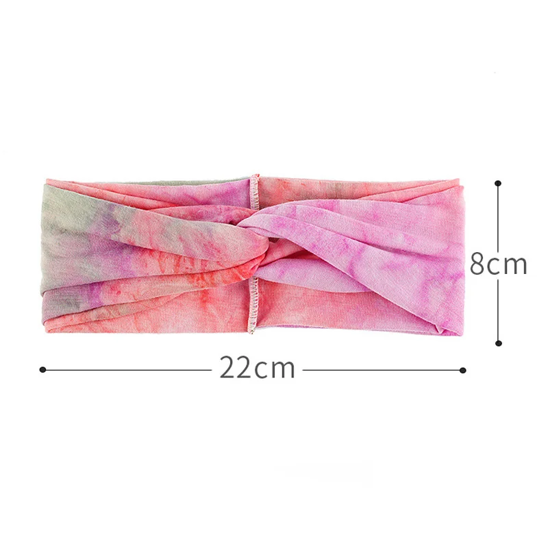 

2020 Cotton Headband for Women Folding Sports Hairband Breathable Comfortable Elastic Yoga Hair Band Printing Turban Female