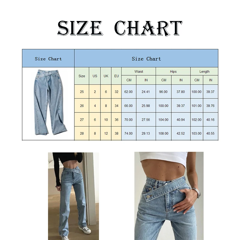

Pants Women High Waist Jeans Rock Revival Jeans Autumn New Style Net red Diagonal Belt High Waist Mopping Wide Leg Trousers Lady