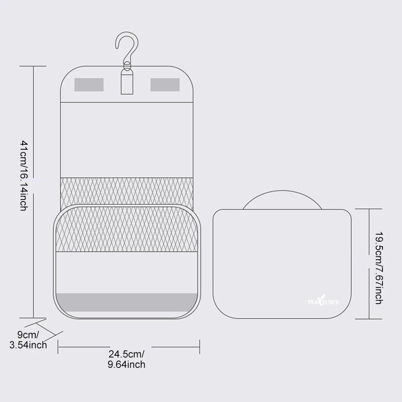 Висячая косметическая сумка для туалетных принадлежностей Женская дорожная