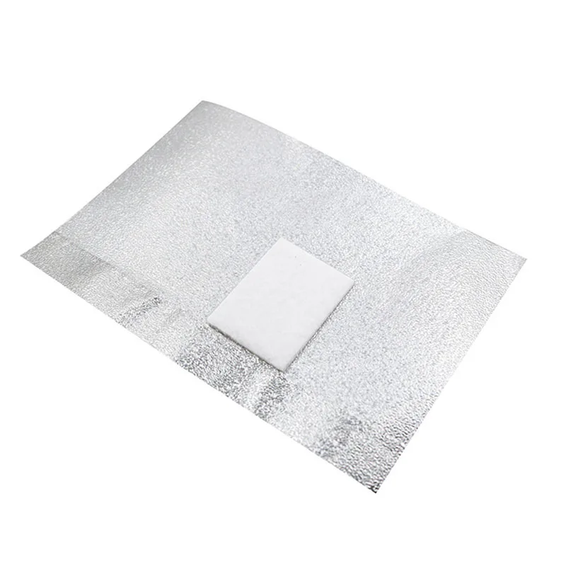 100 шт. тиснение на окружающую среду разгрузки олова Фольга ногтей Полотенца лак