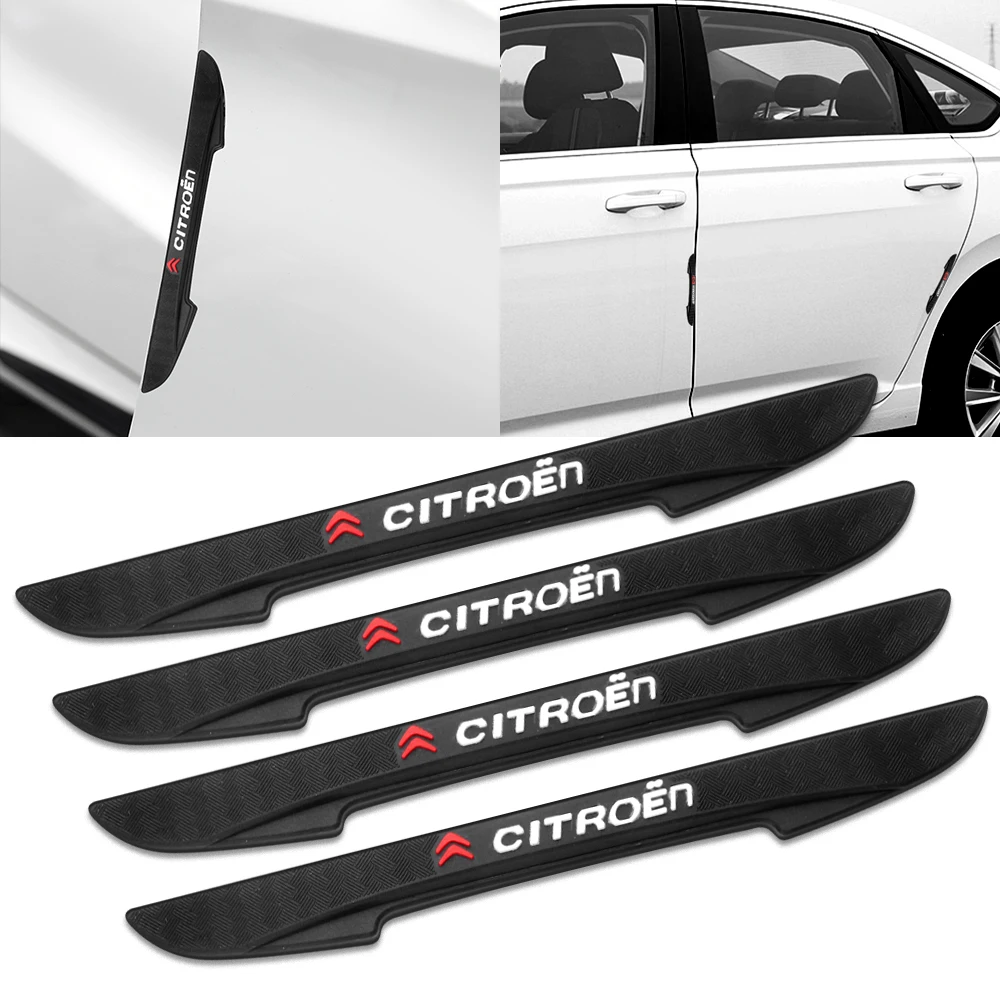 

Car Accessory 4PCS Door Edge Guards Protect Strip Crash Barriers Door Guard Collision Sticker For Citroen C1 C3 C6 VTS C-ELYSEE