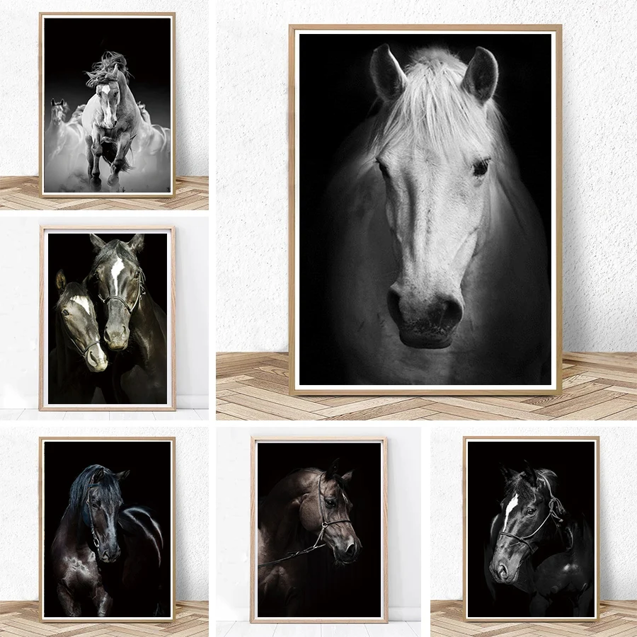 

HD Animal Decorative Horses Pictures Printed Canvas Wall Art Home Decor For Living Room Canvas Paintings Wall Picture No Frame