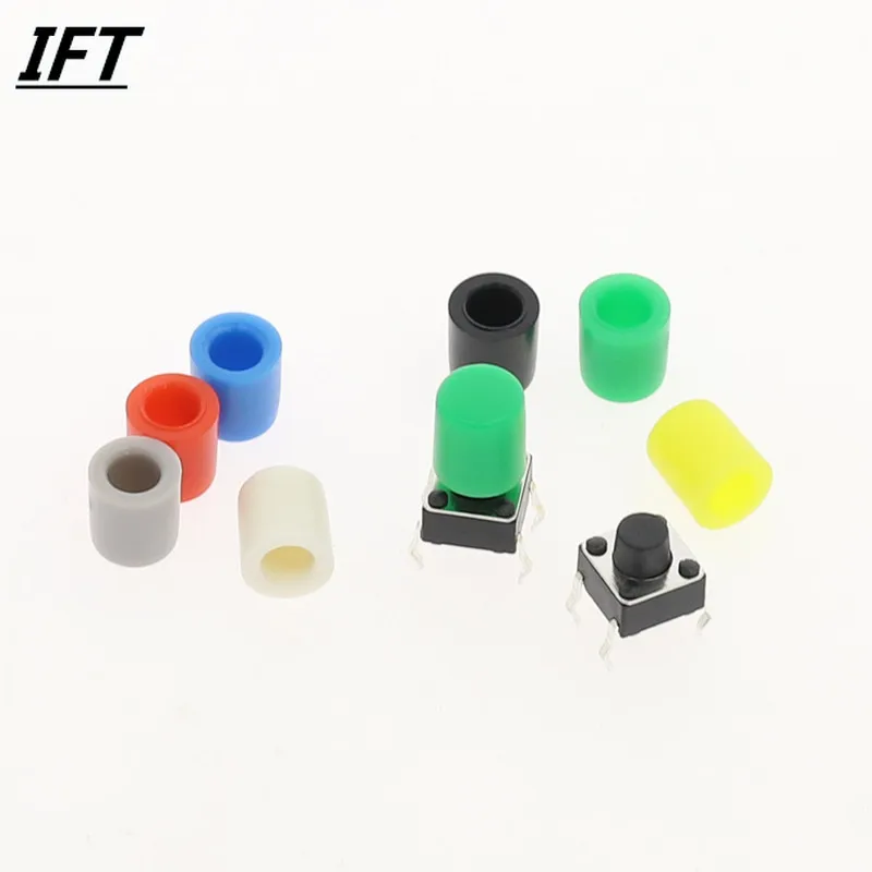 50 шт. Бесплатная доставка 7 цветов пластиковая крышка комплекты шляп G62 для 6*6 мм