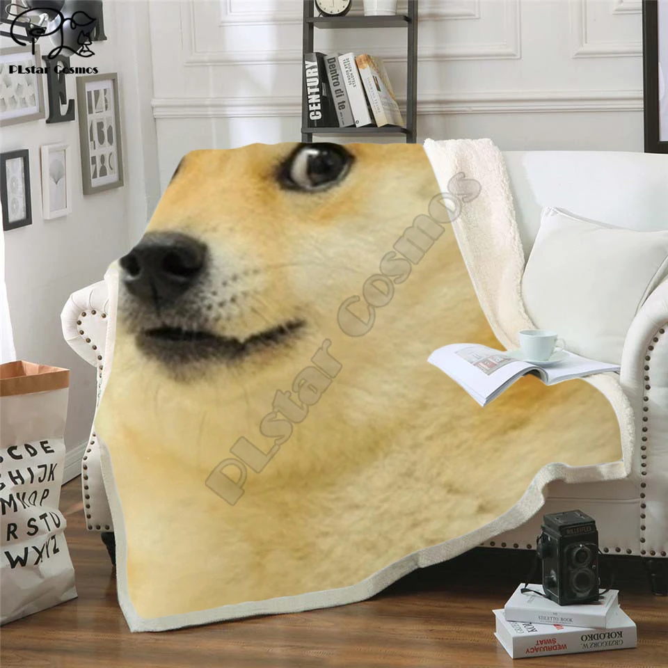 Doge/tiger Флисовое одеяло плюшевое 3d печатное для взрослых диван шерпа флисовое