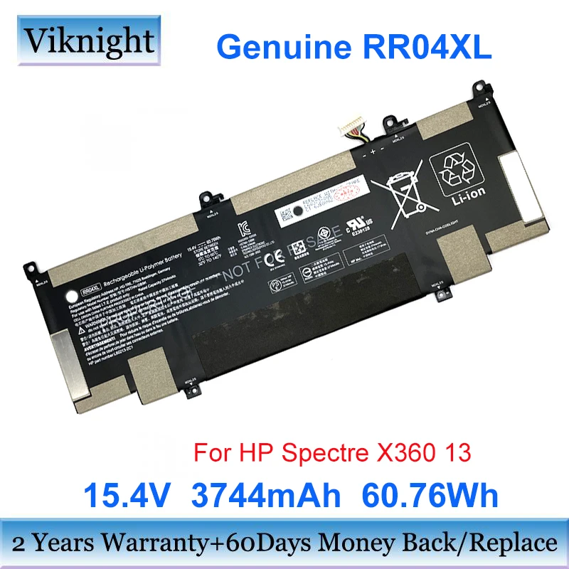   RR04XL HSTNN-DB9K   HP Spectre X360 13 Series SPECTRE X360 13-AW RR04060XL HSTNN-OB1M 15, 4 V 60.76Wh