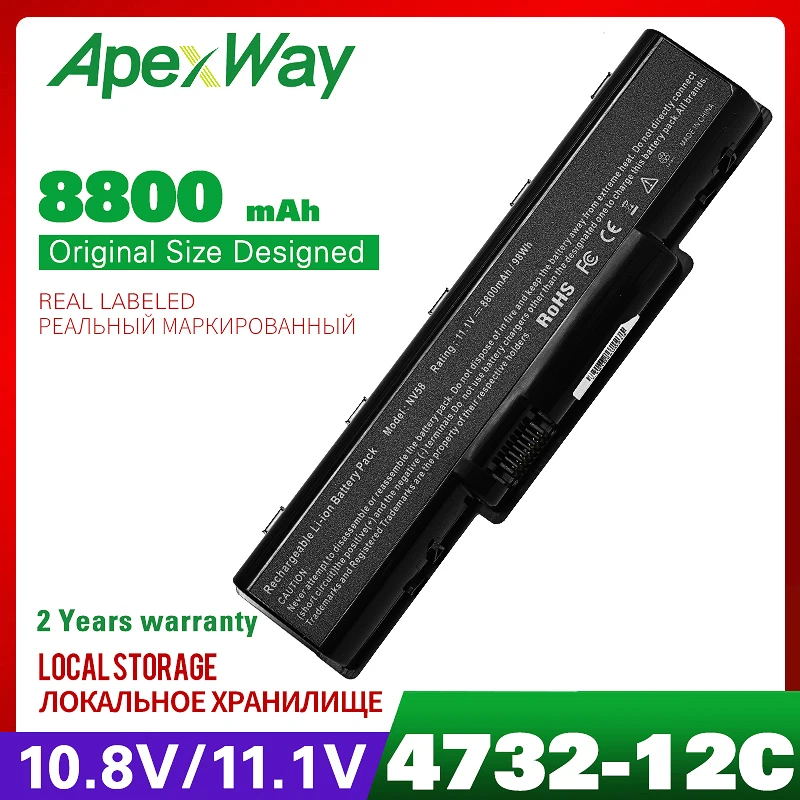 Аккумулятор для ноутбука ACER 8800 5532 5732 7315 Travelmate 4740ZG eMachines D525 D725 E525 E527 E625 E627 E630 E725 E727 7715