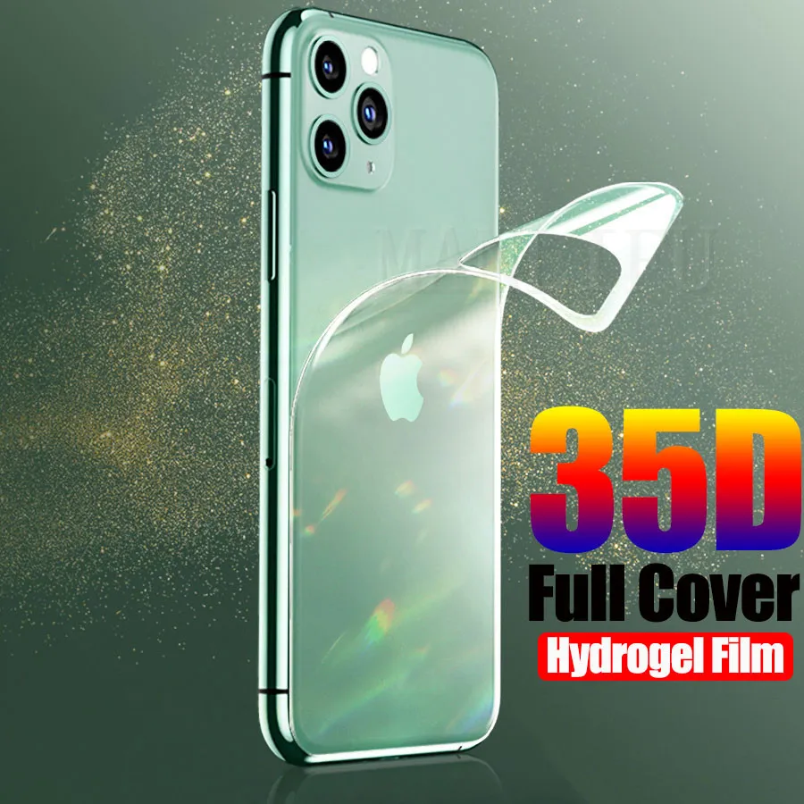 35D полное покрытие Гидрогелевая пленка для iPhone 12 11 Pro 7 8 Plus XS Max Защита экрана apple