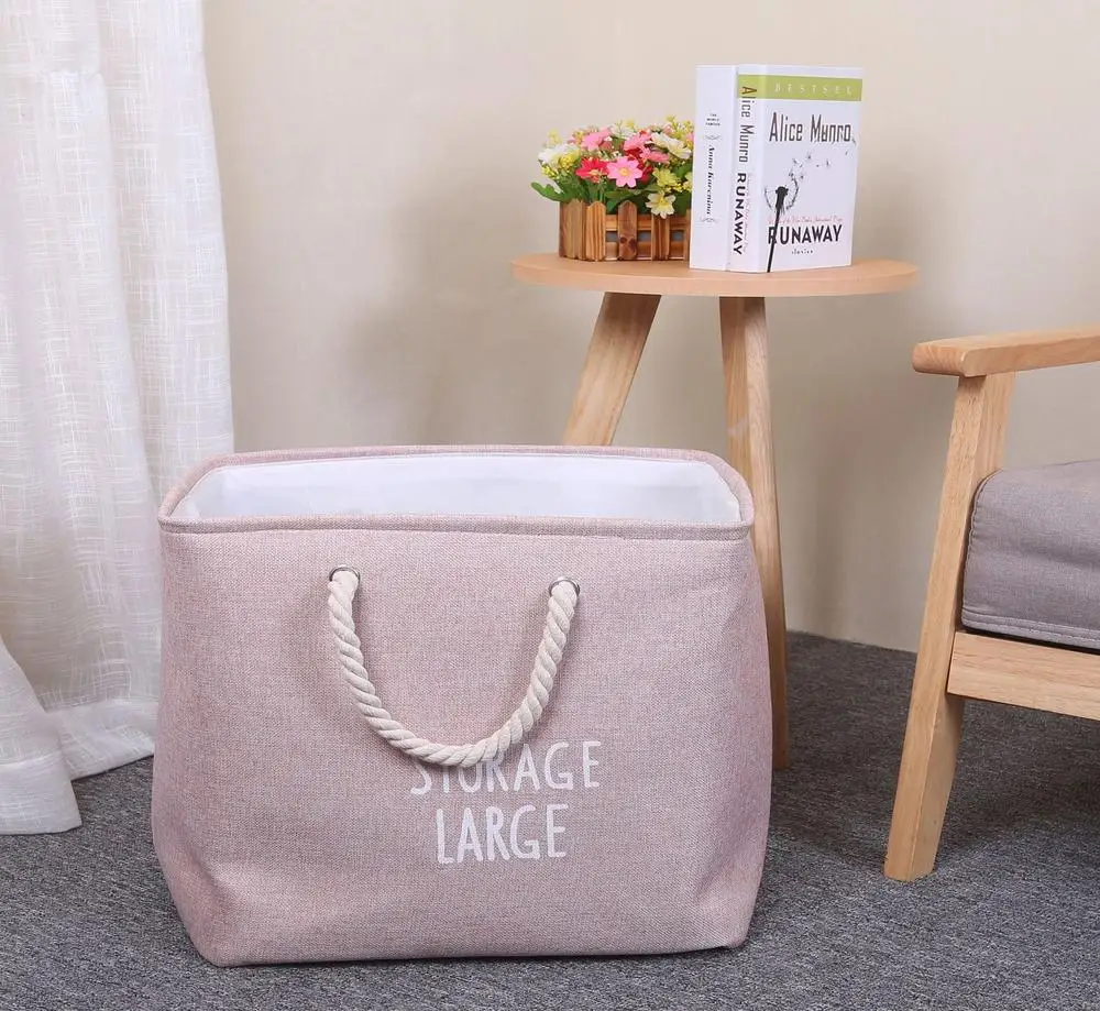 Корзина для белья льняная корзина в скандинавском стиле хранения грязной одежды