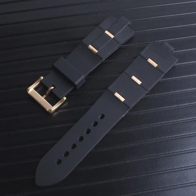 Watchband Man Rubber Replacement Watch Band Strap For Diagono 22x8mm 24mm x 8mm