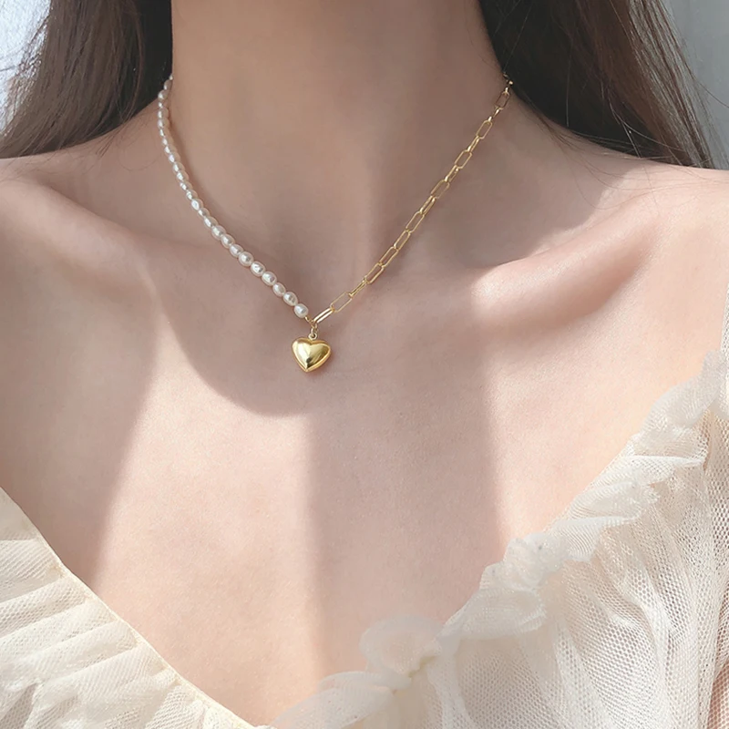 Ожерелье Peri'sbox с большой цепочкой и маленьким цветком ожерелья бисером