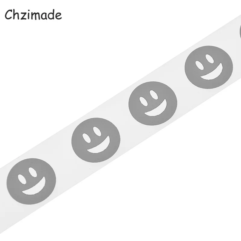 Chzimad 1 м x 3 см бабочка улыбка дизайн светоотражающие наклейки для одежды ленты