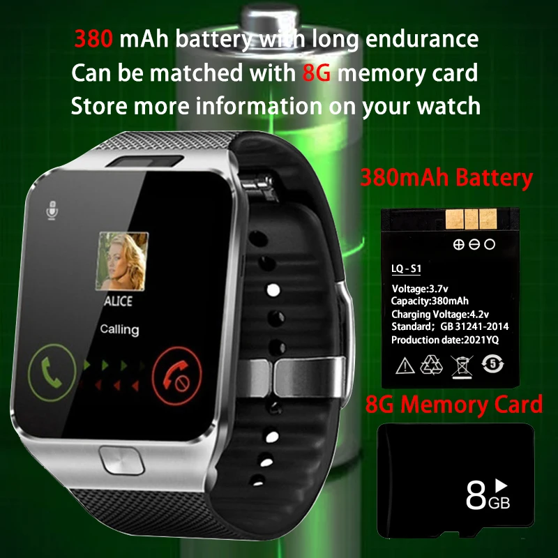 

DZ09 Smart Watches Men Smartwatch Women Bluetooth Music Connect Clock Android Phone Call SIM TF Card Smartwatch 2021Reloj PK Q18